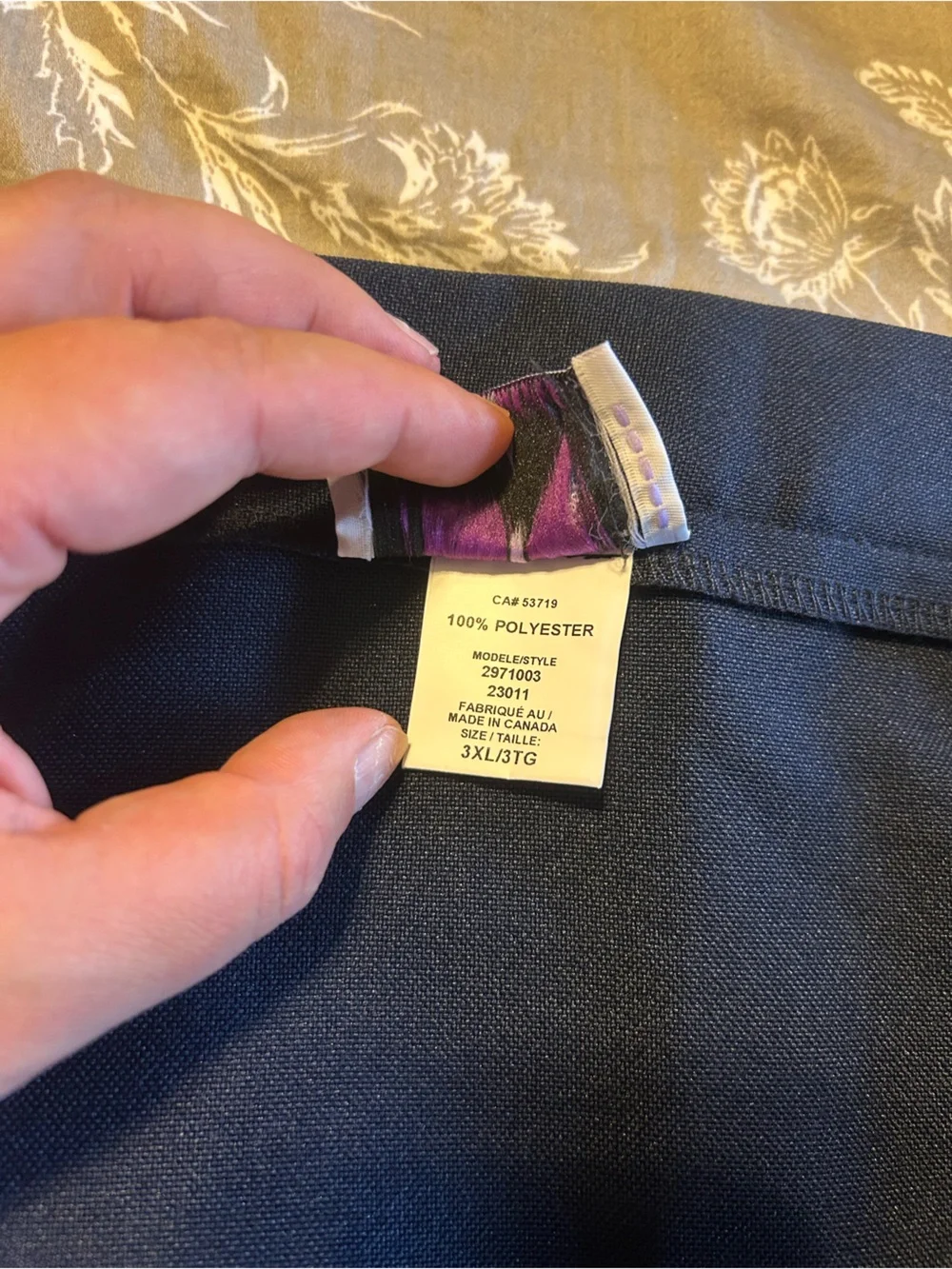 Women's Easy Adaptive Wrap Around Skirt Size 3XL Navy